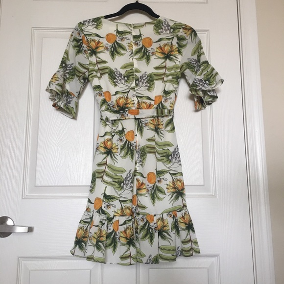 NWOT Lost + Wander  Limonada Wrap Dress Small - Picture 9 of 11